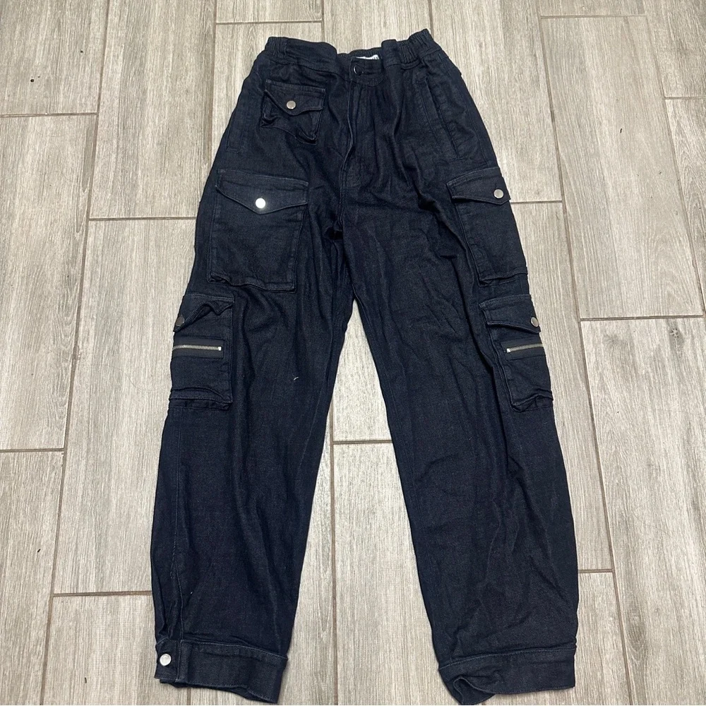 EB Denim The Cargo Pant Dark Wash Large $495